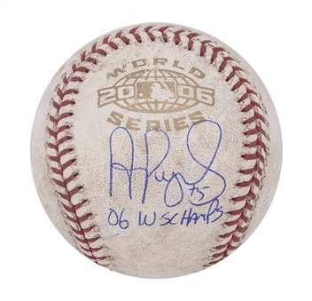 2006 Albert Pujols Signed, Inscribed & Game Used OML Selig Baseball From Game 5 Of The World Series (MLB Authenticated & JSA)